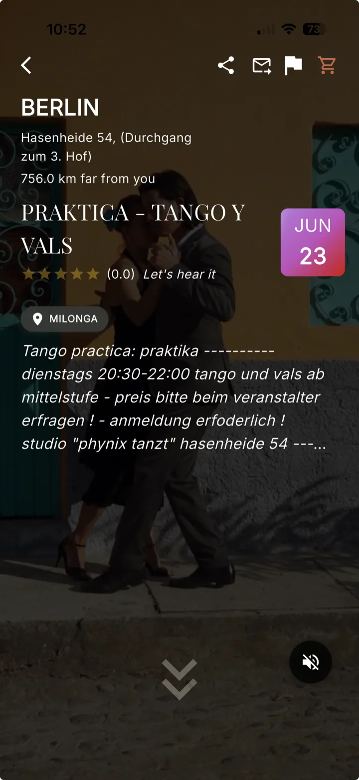 Práctica – Tango y Vals, Berlin